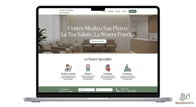 Sito web realizzato per Centro Medico San Pietro